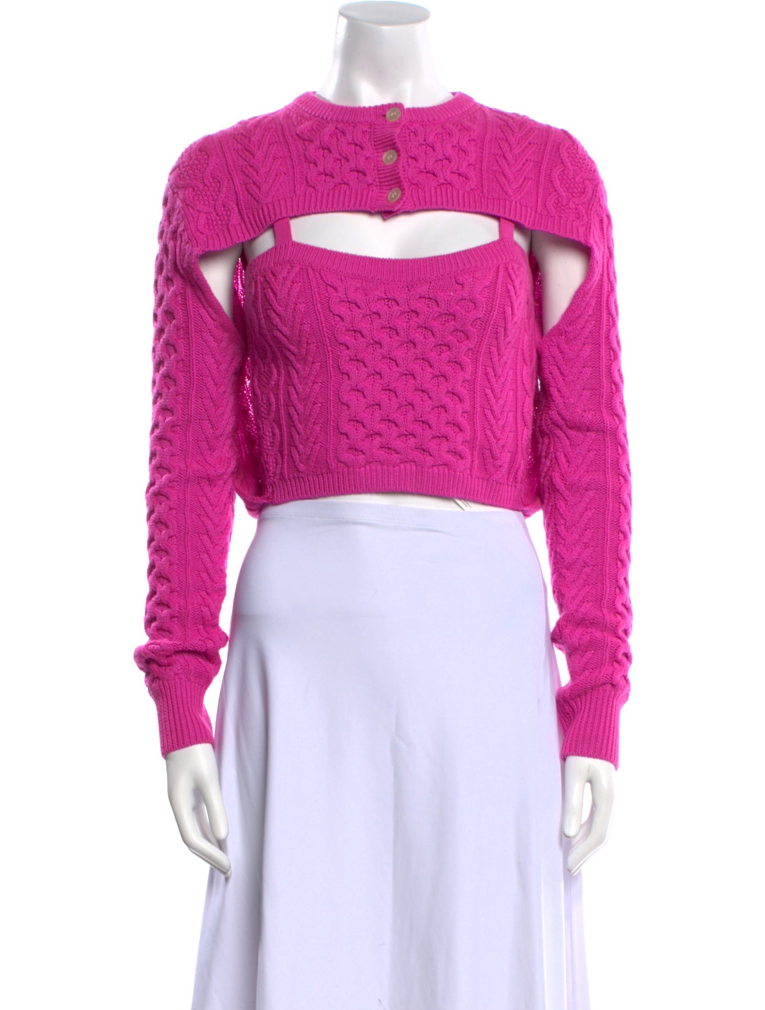 Rosie Assoulin Merino Wool Crew Neck Sweater