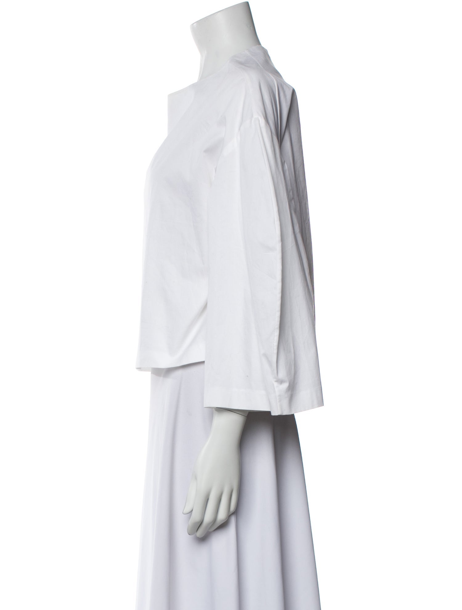 Rosie Assoulin Bateau Neckline Three-Quarter Sleeve Sweatshirt