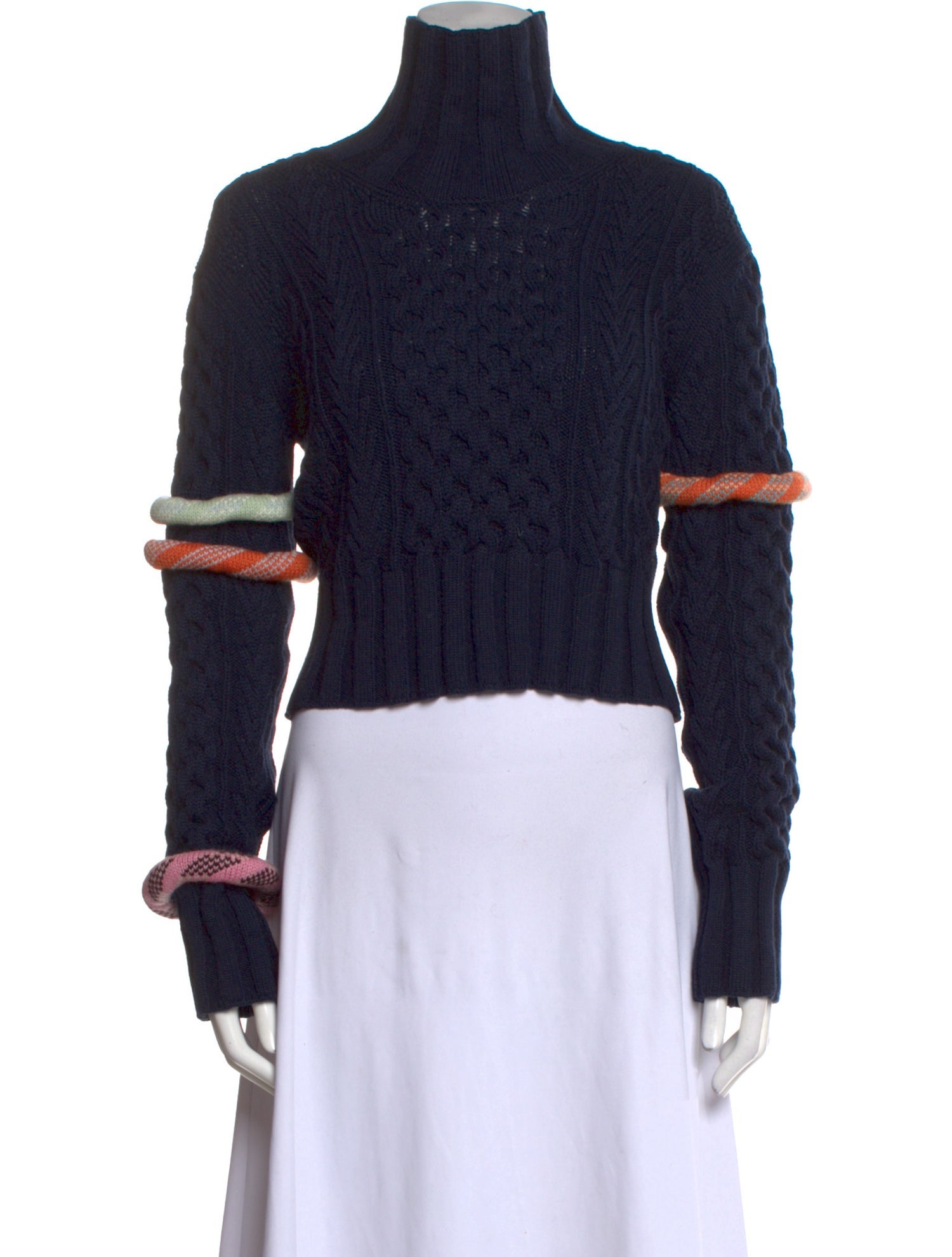 Rosie Assoulin Merino Wool Mock Neck Sweater