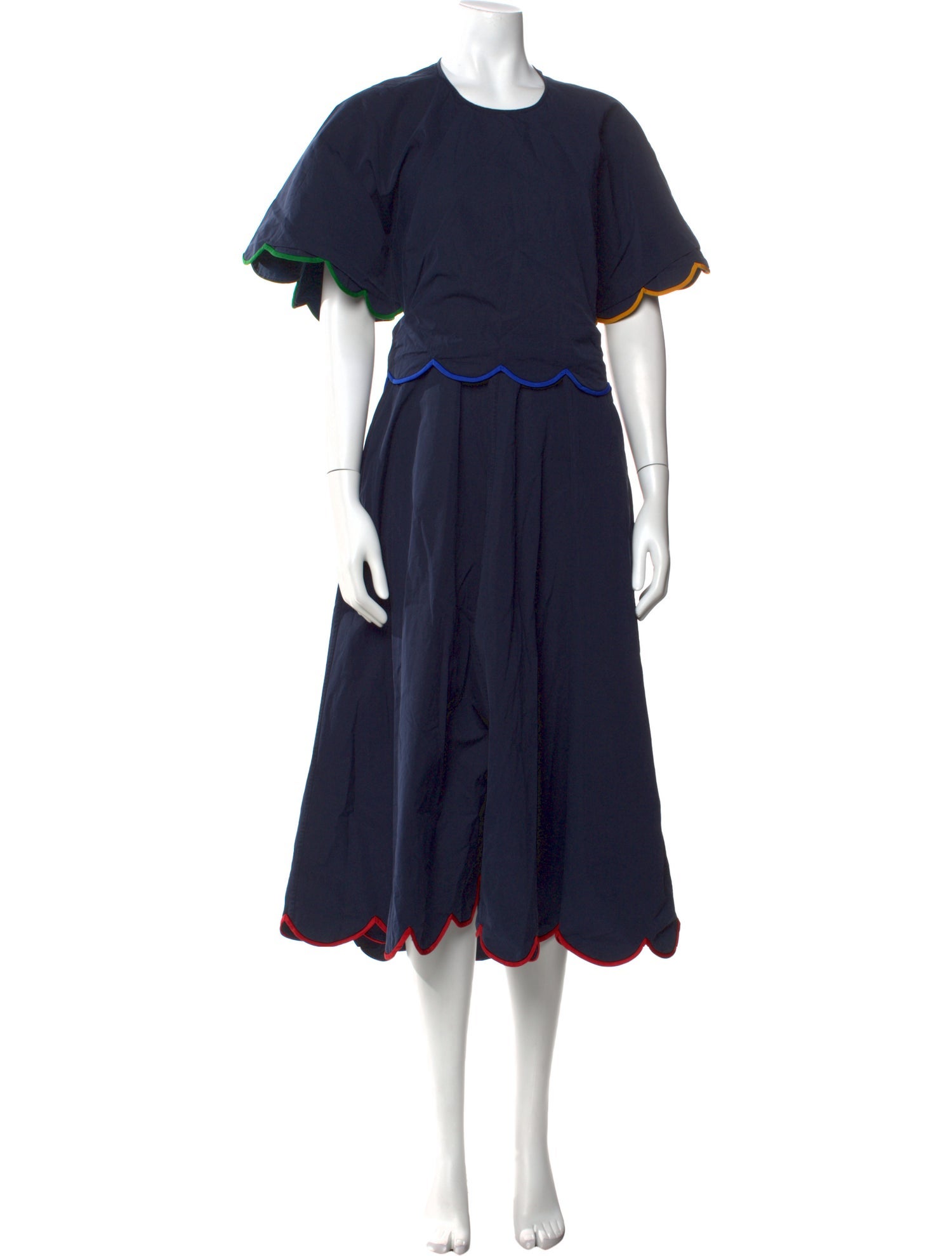 Rosie Assoulin Crew Neck Long Dress