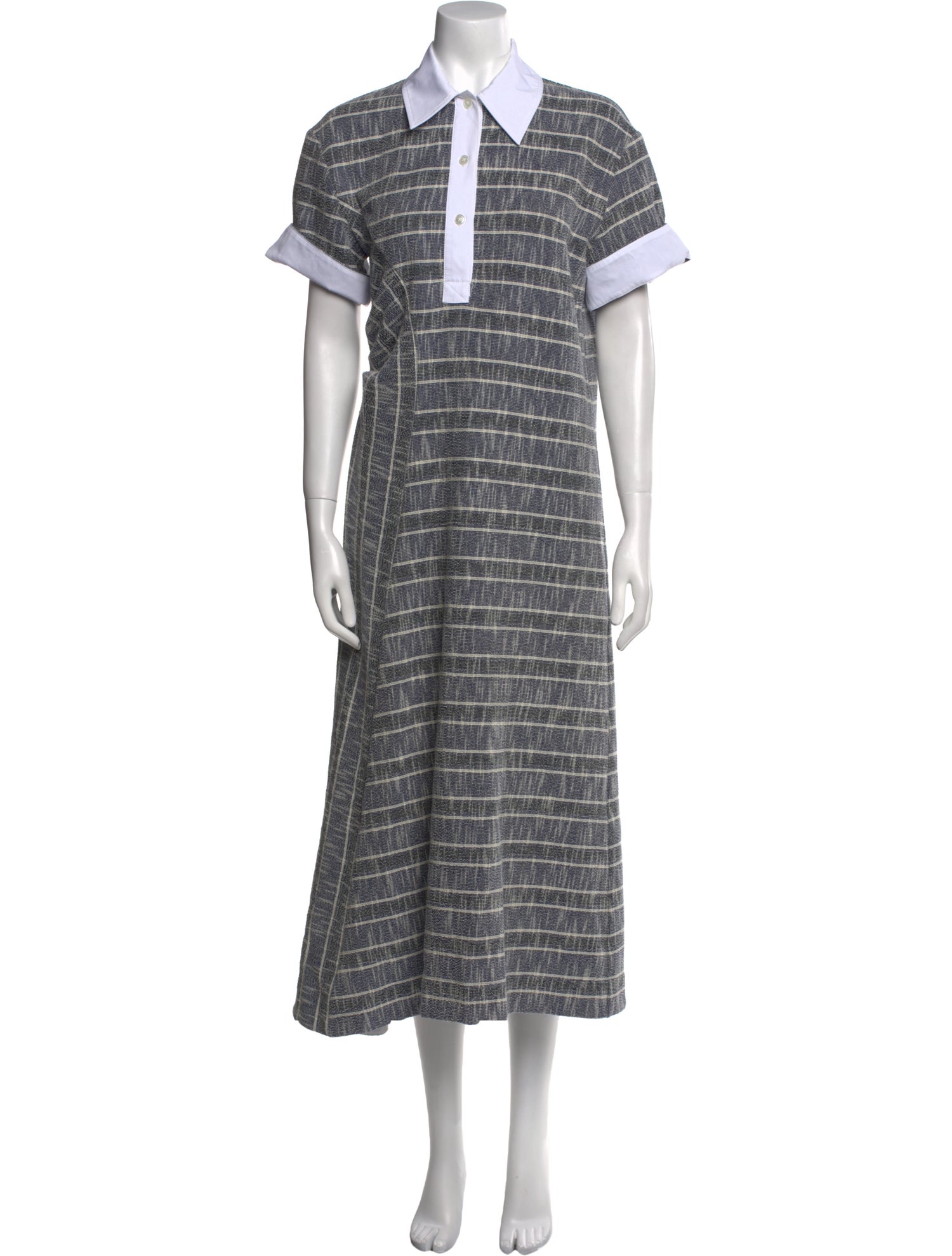 Rosie Assoulin Plaid Print Long Dress