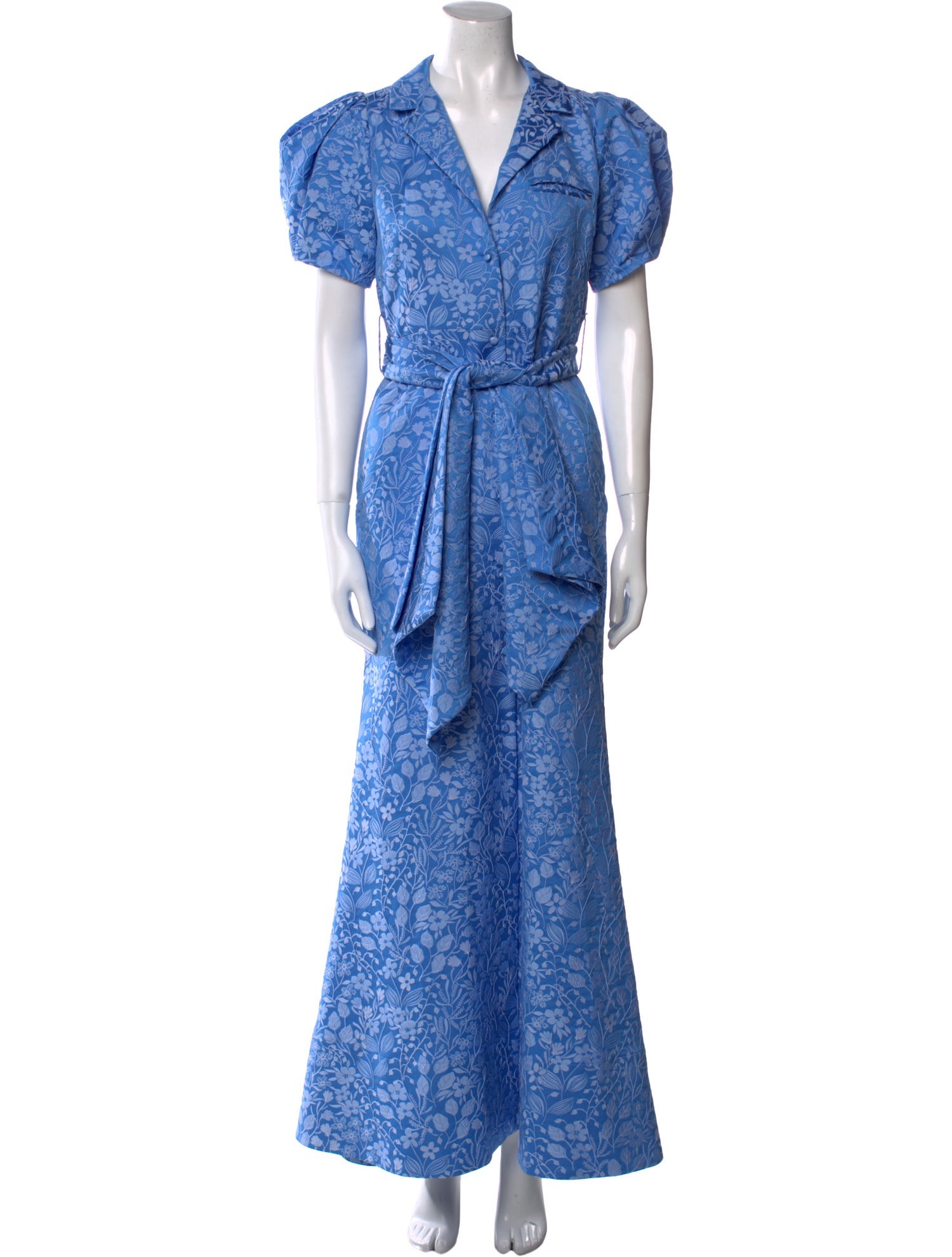 Rosie Assoulin Floral Print Long Dress