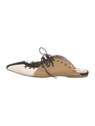 Rosie Assoulin Canvas Mules