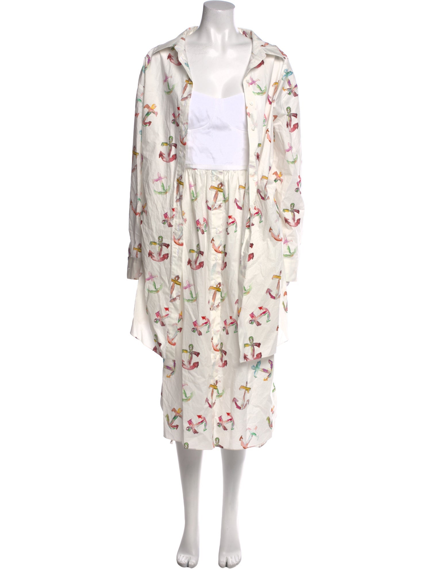 Rosie Assoulin Printed Midi Length Dress