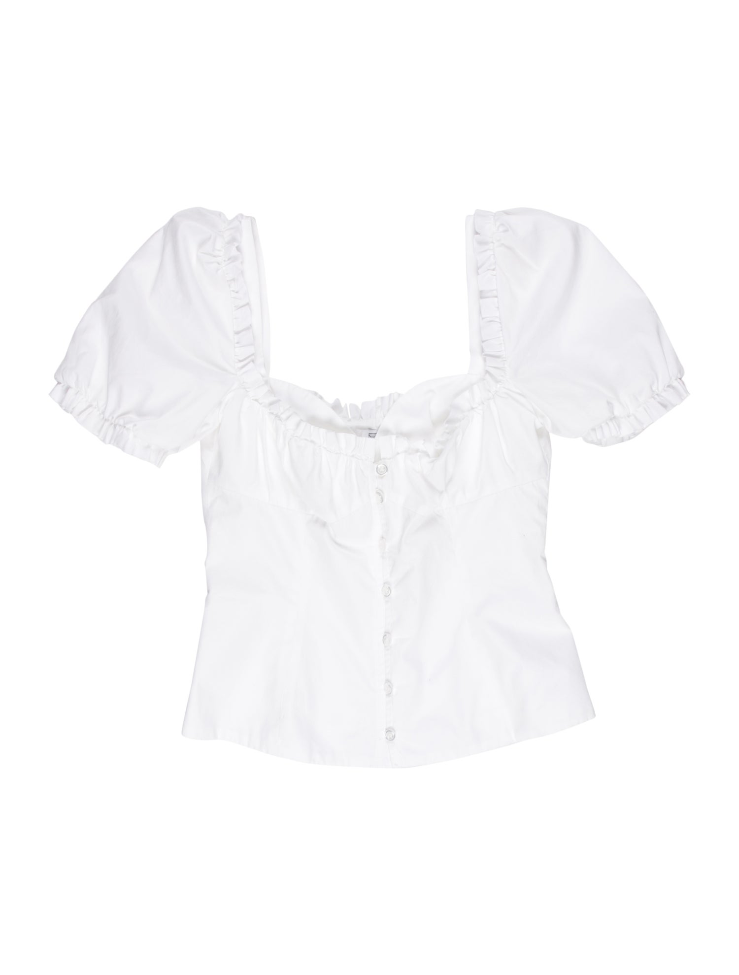 Rosie Assoulin Square Neckline Sleeveless Crop Top