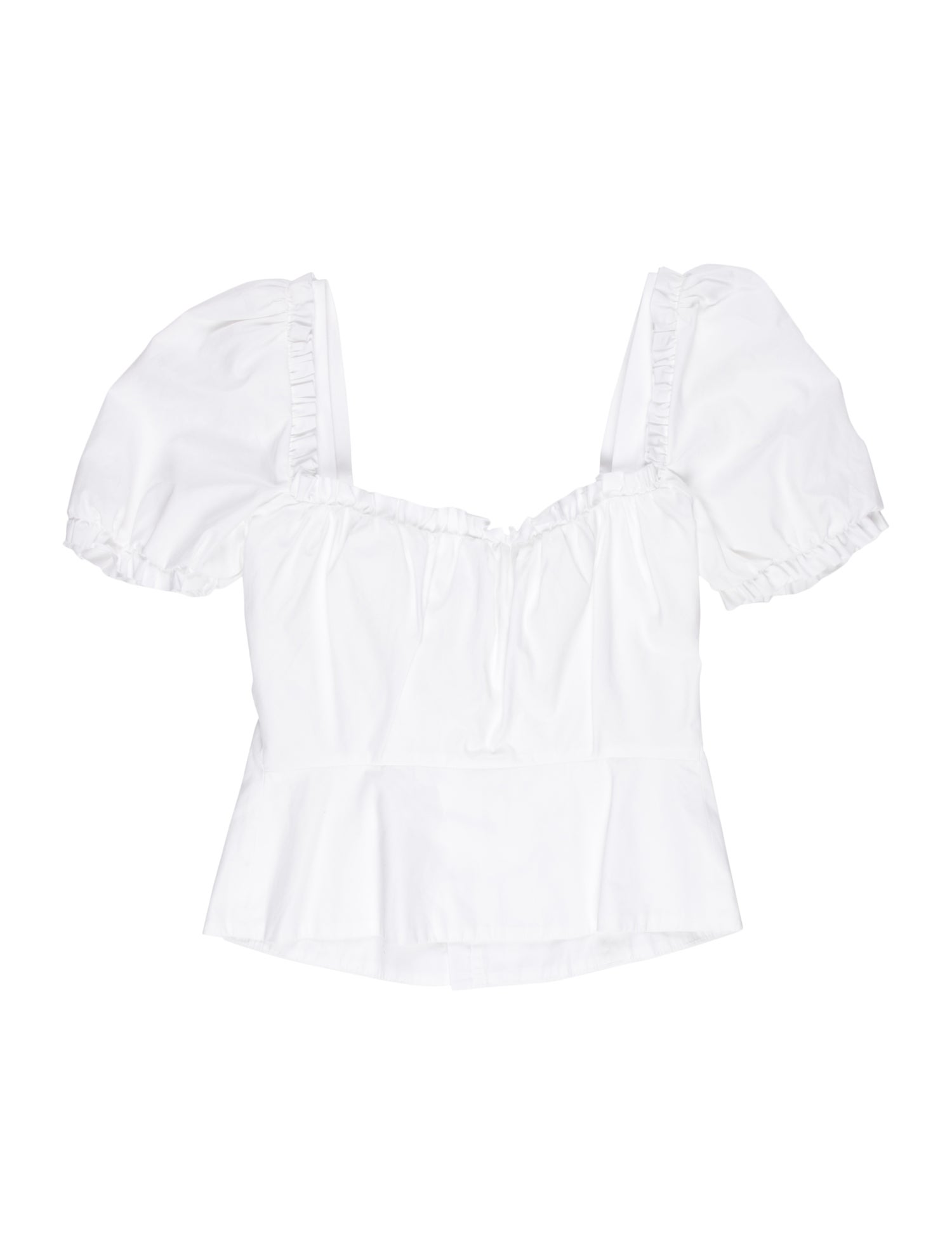 Rosie Assoulin Square Neckline Sleeveless Crop Top