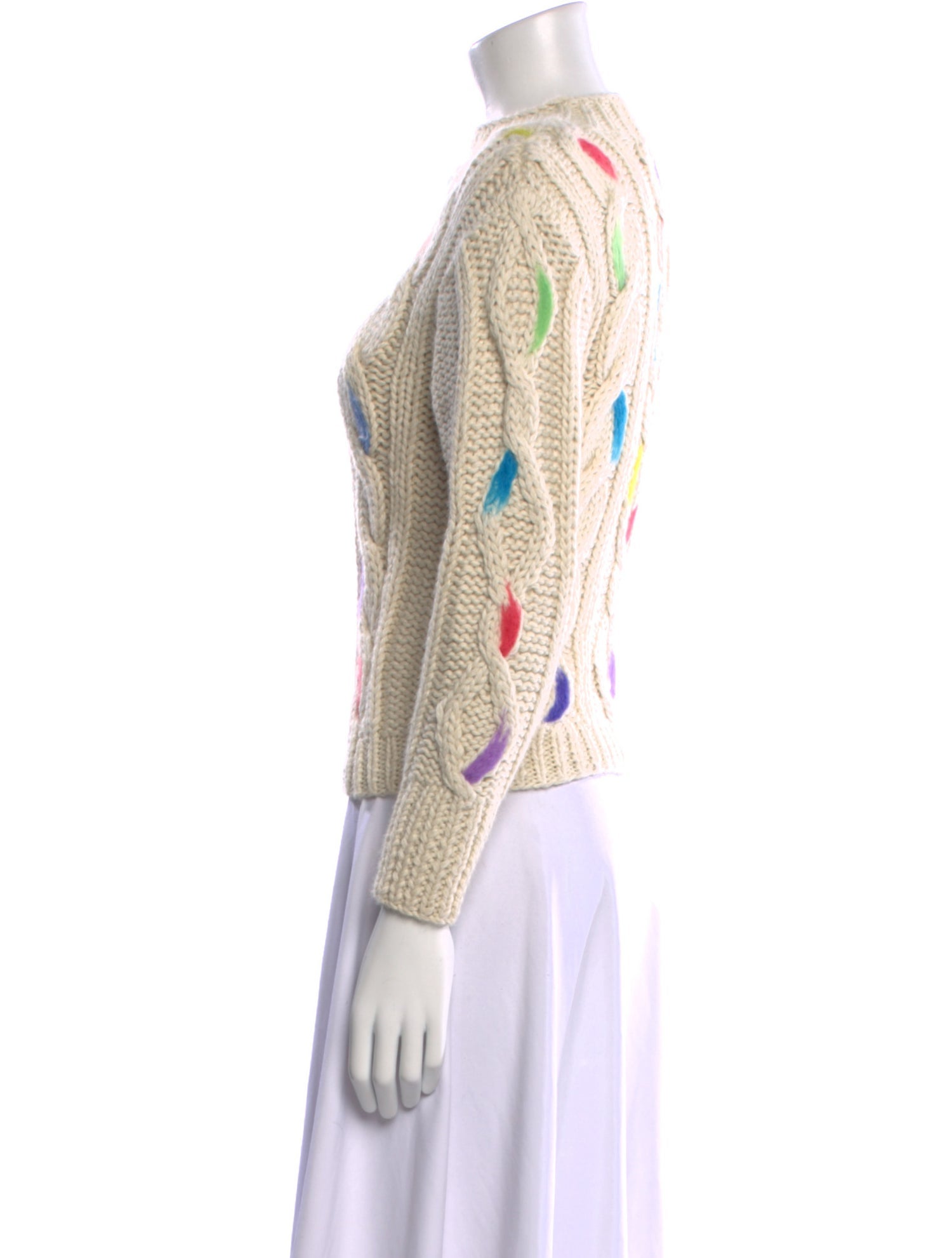 Rosie Assoulin Baby Alpaca Printed Sweater