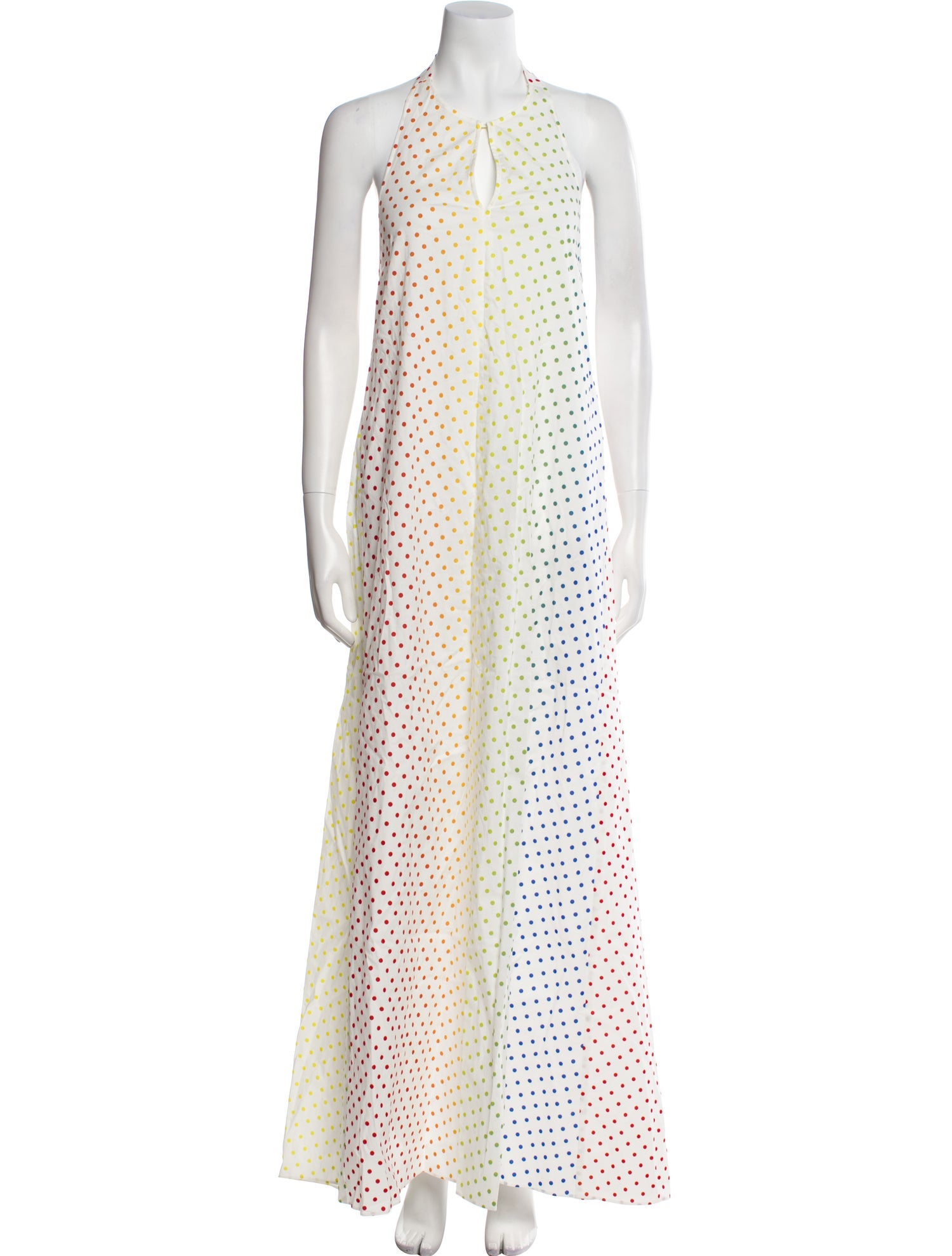 Rosie Assoulin Polka Dot Print Long Dress