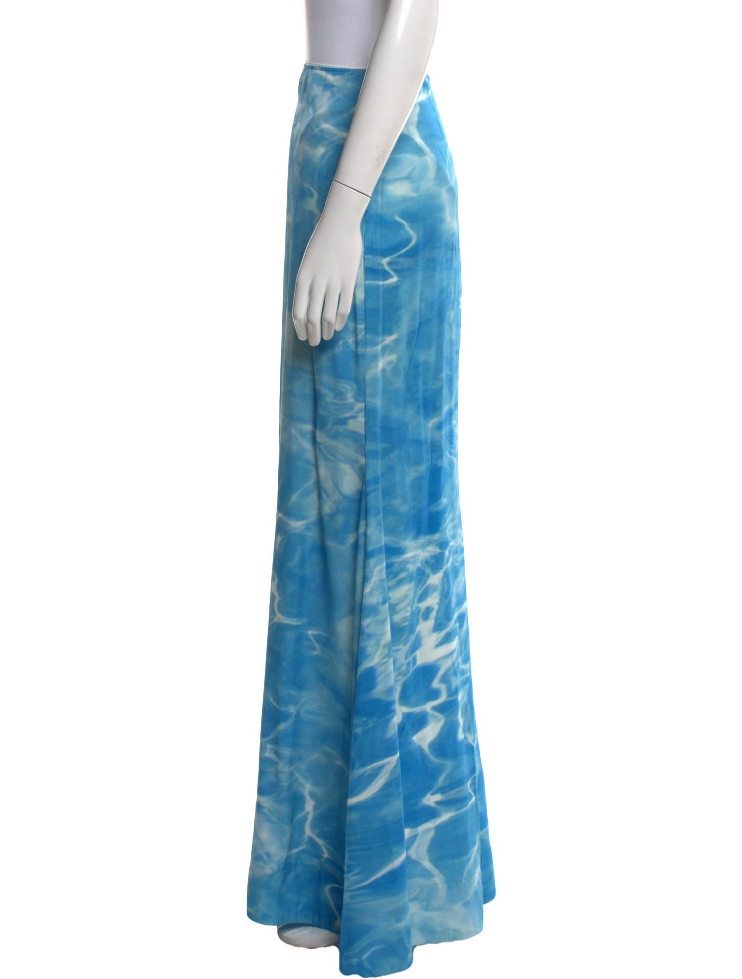 Rosie Assoulin Tie-Dye Print Long Skirt