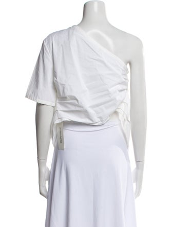 Rosie Assoulin One-Shoulder Short Sleeve Tunic