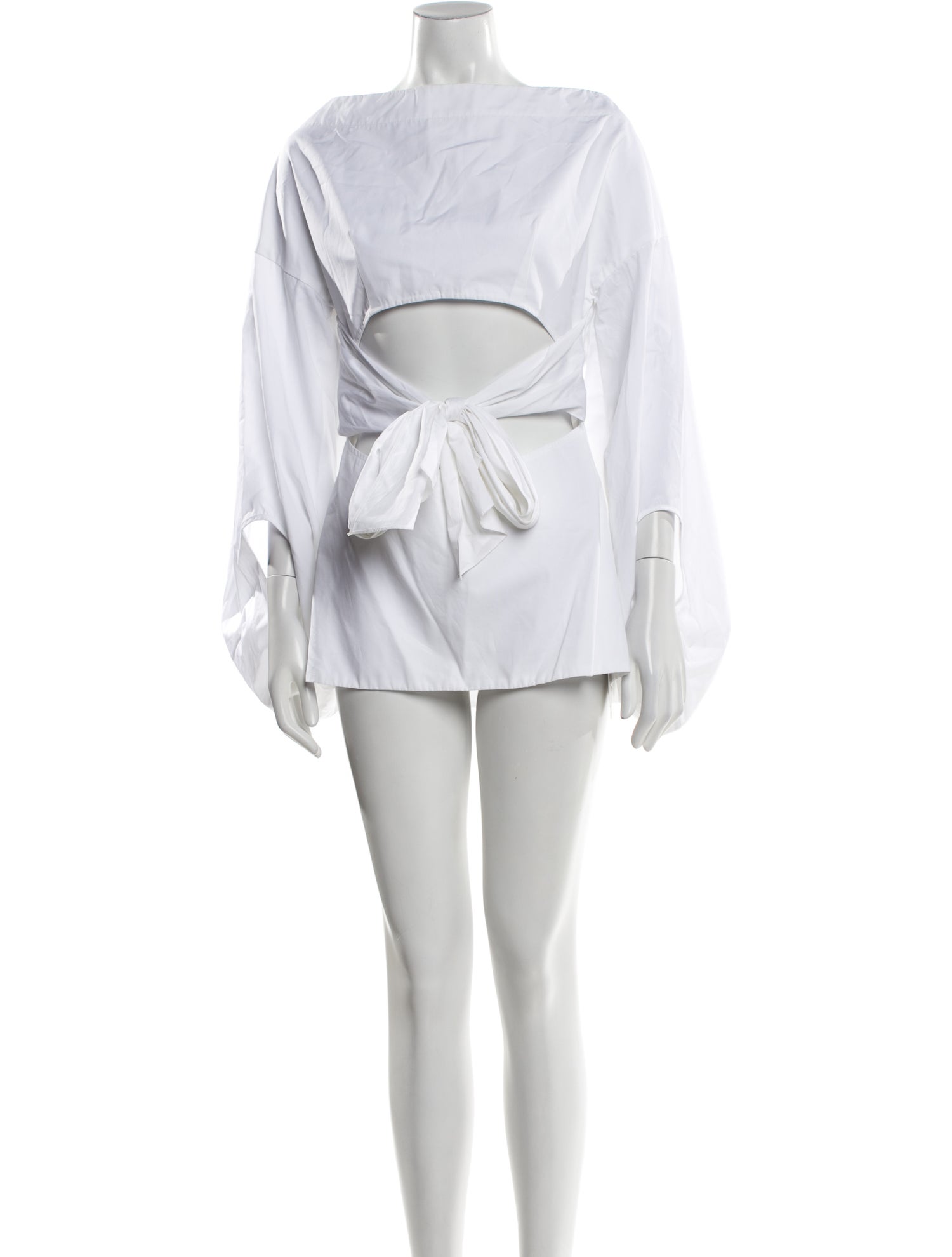 Rosie Assoulin Bateau Neckline Mini Dress