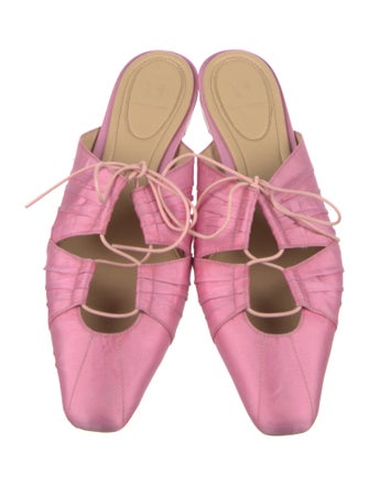 Rosie Assoulin Satin Mules