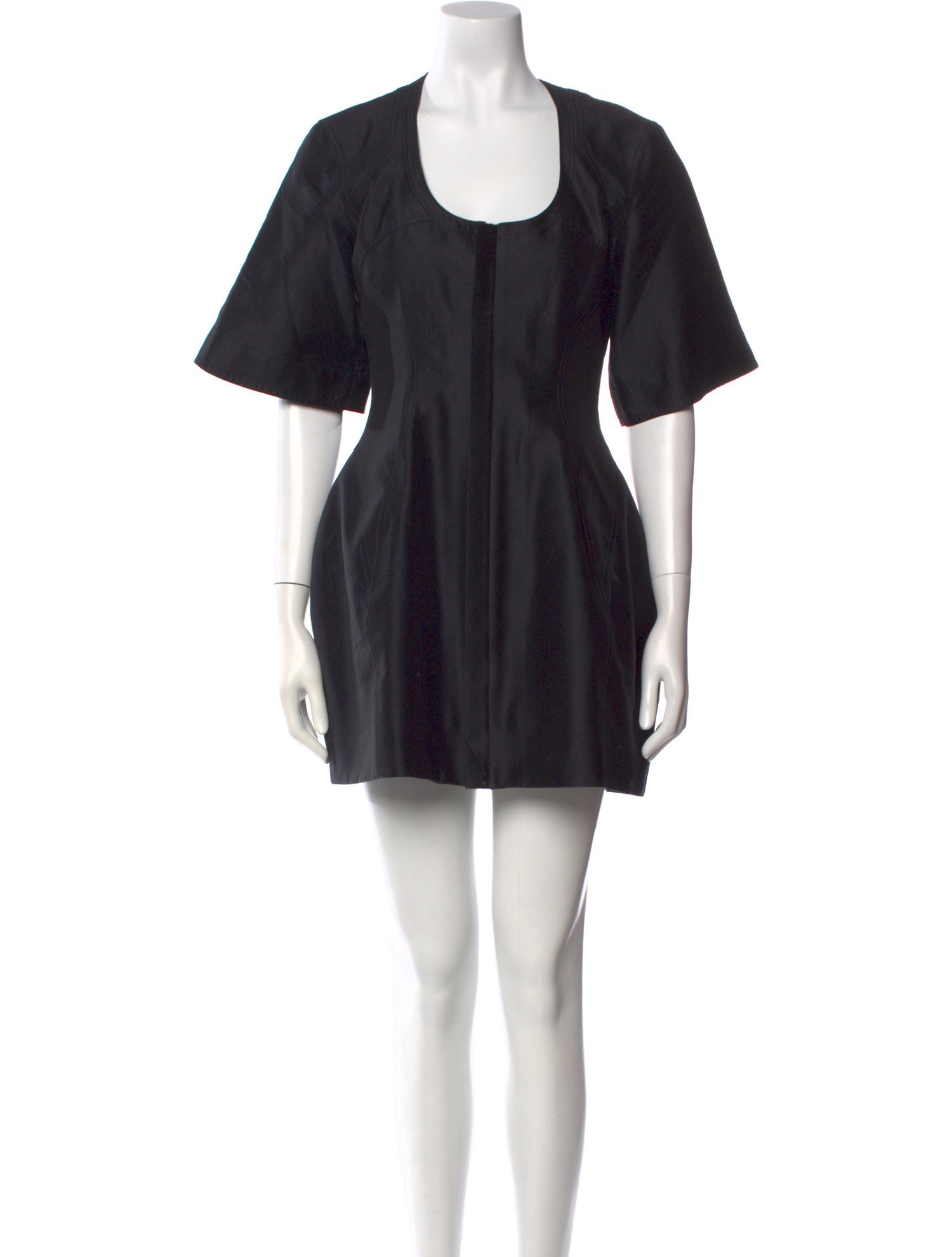 Rosie Assoulin Scoop Neck Mini Dress