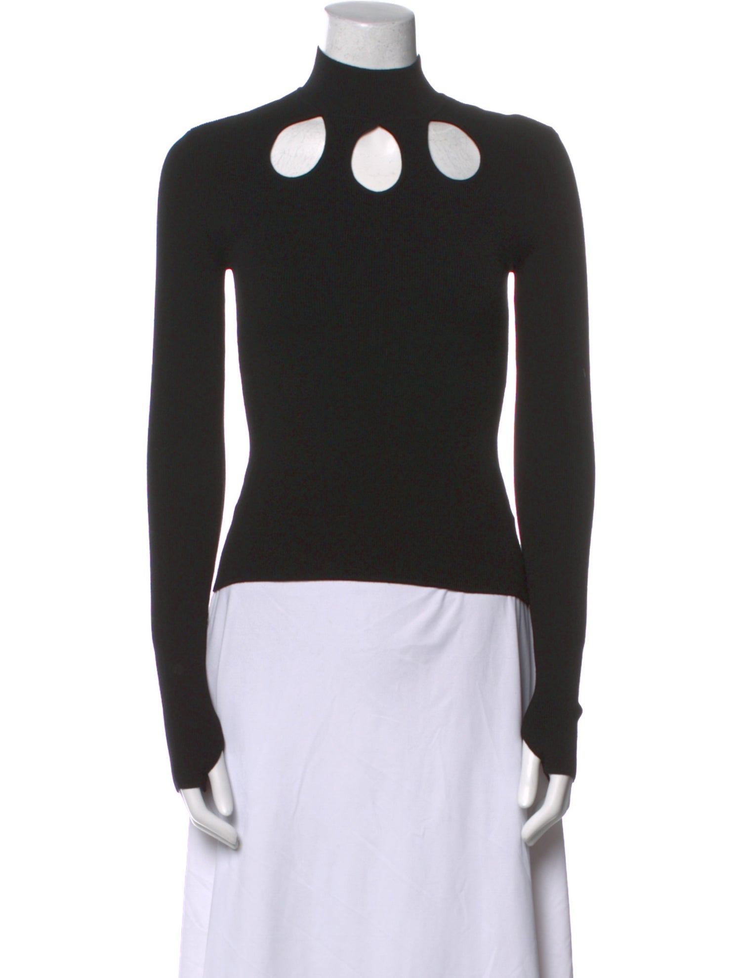 Rosie Assoulin Turtleneck Long Sleeve Top