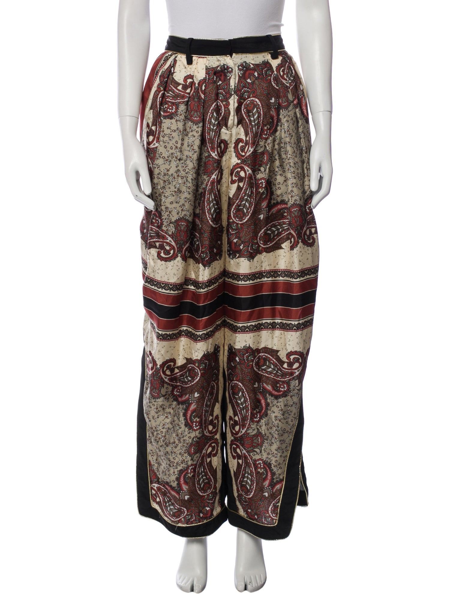 Rosie Assoulin Silk Straight Leg Pants