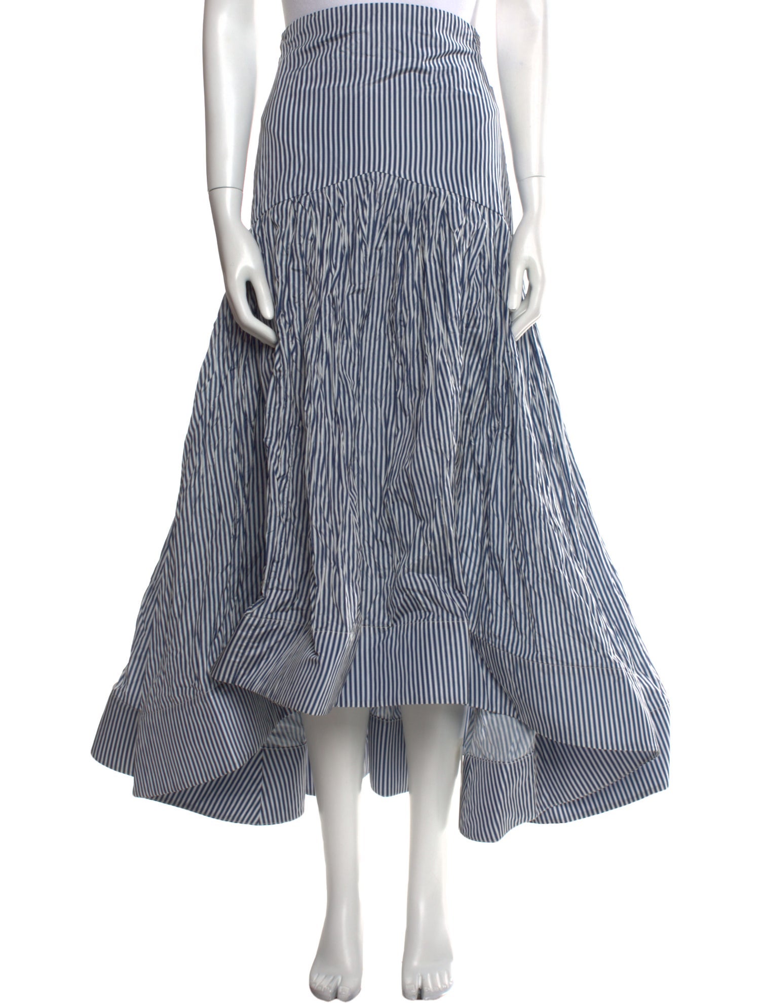 Rosie Assoulin Striped Midi Length Skirt
