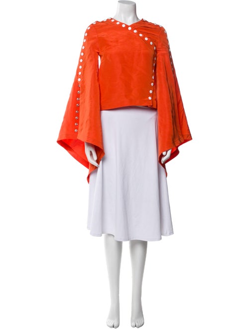 Rosie Assoulin Silk V-Neck Tunic