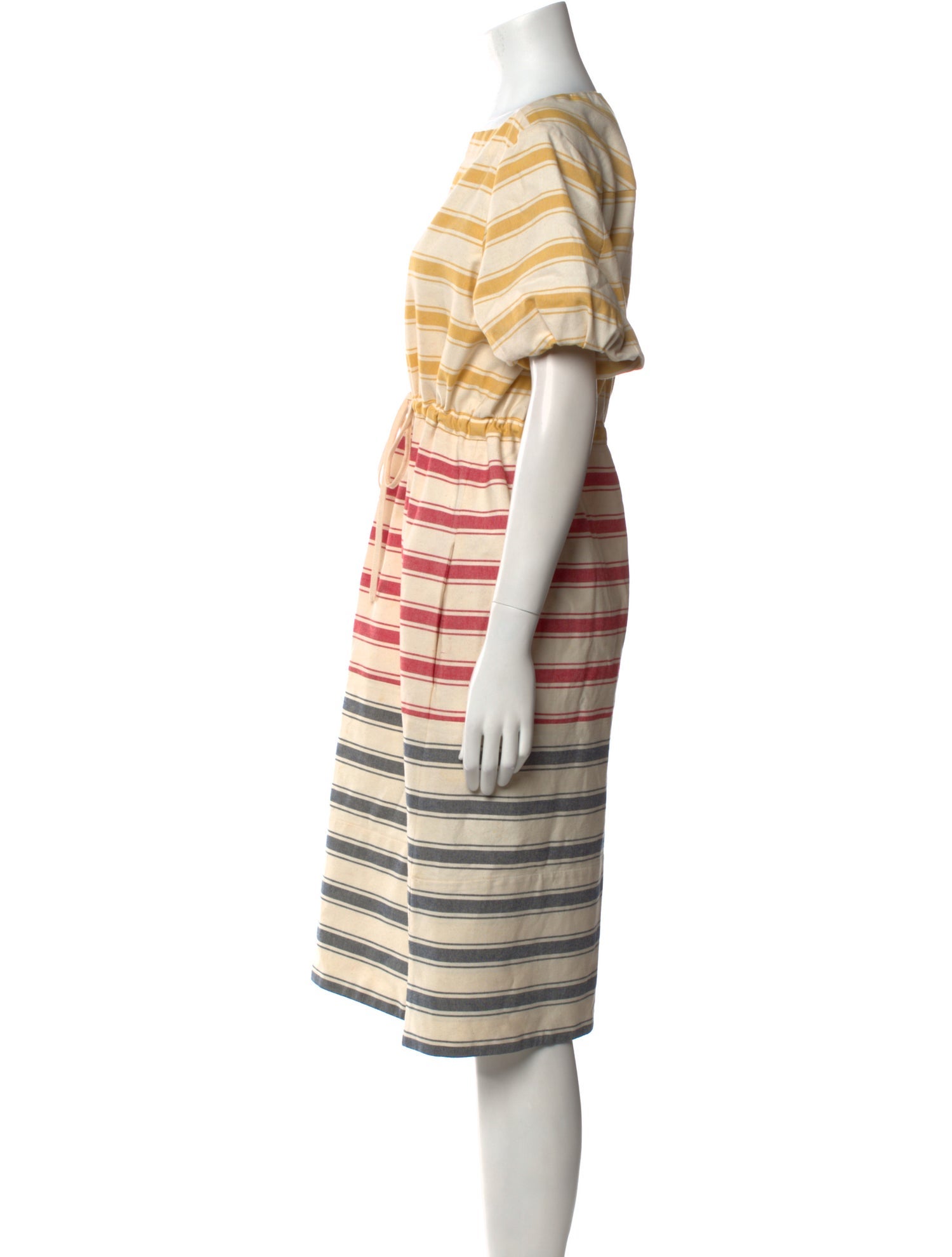 Rosie Assoulin Striped Knee-Length Dress