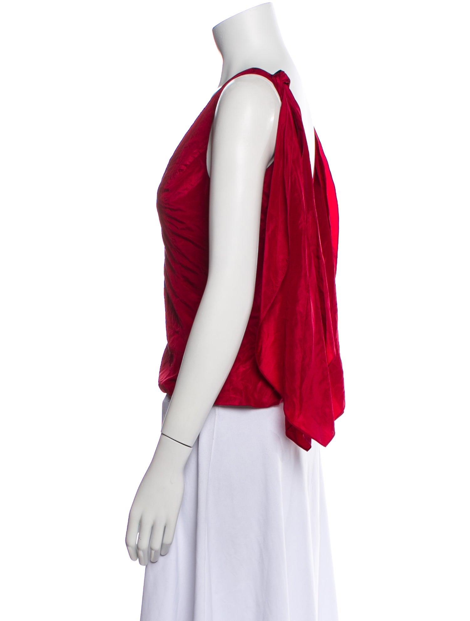 Rosie Assoulin Silk V-Neck Top