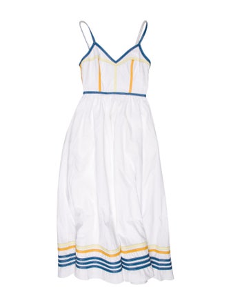 Rosie Assoulin Striped Long Dress