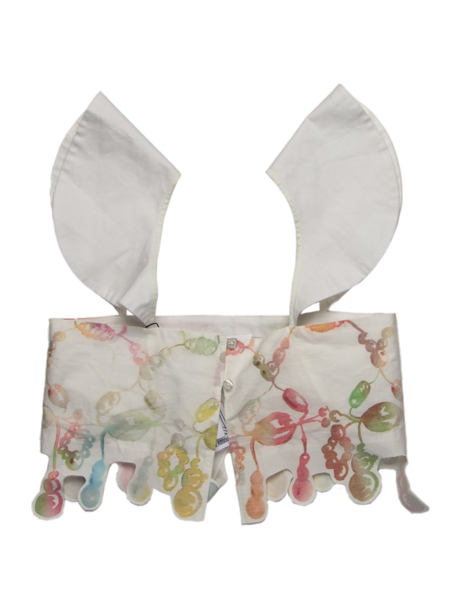 Rosie Assoulin Printed Square Neckline Crop Top w/ Tags