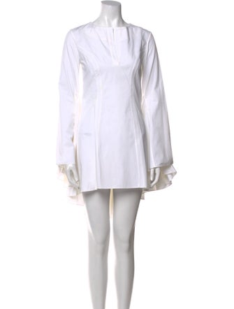 Rosie Assoulin V-Neck Mini Dress