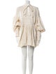 Rosie Assoulin Tie Neck Mini Dress