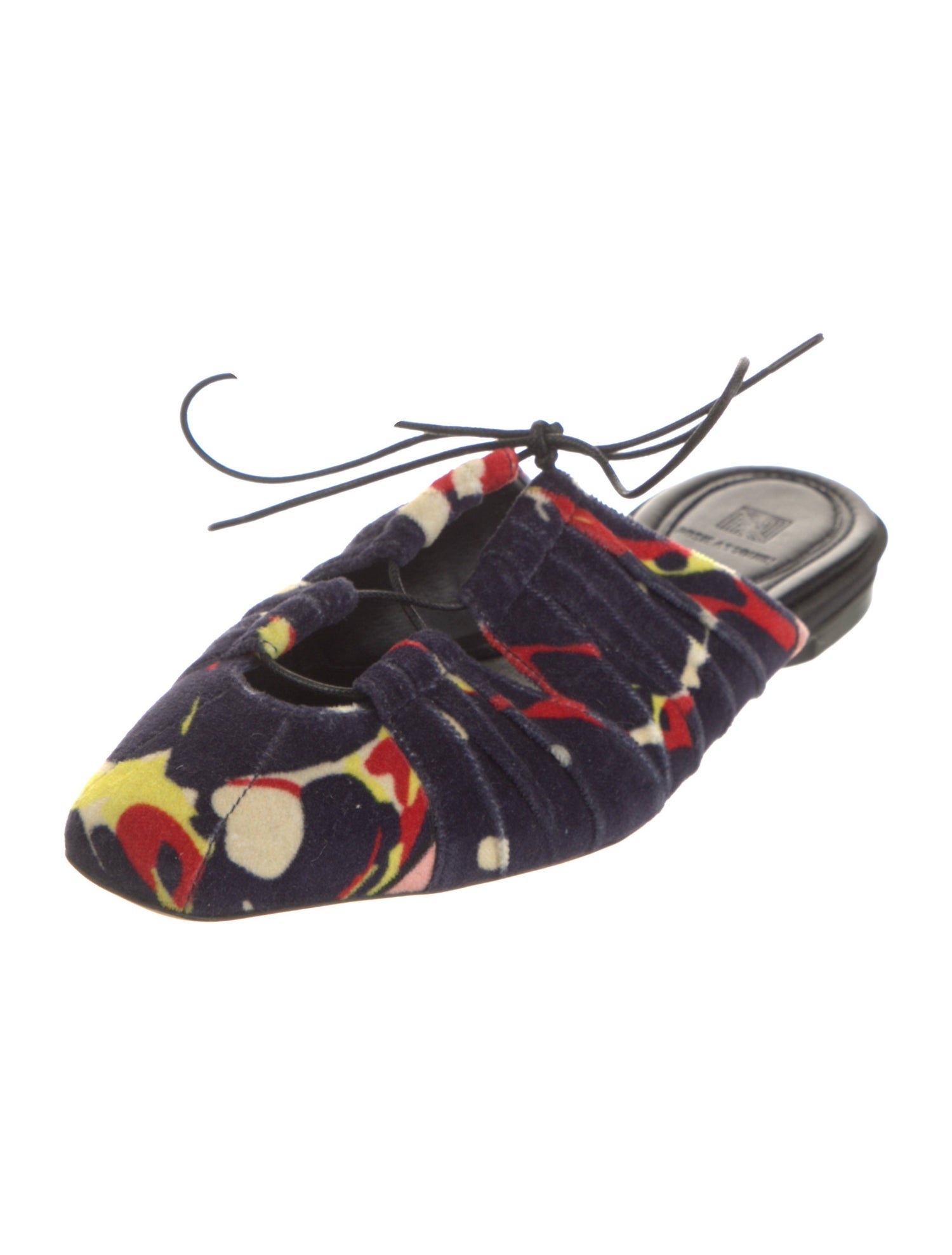 Rosie Assoulin Velvet Printed Mules