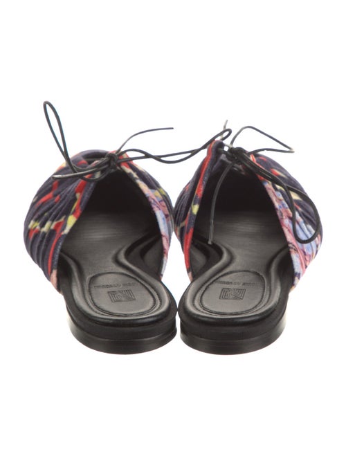 Rosie Assoulin Velvet Printed Mules