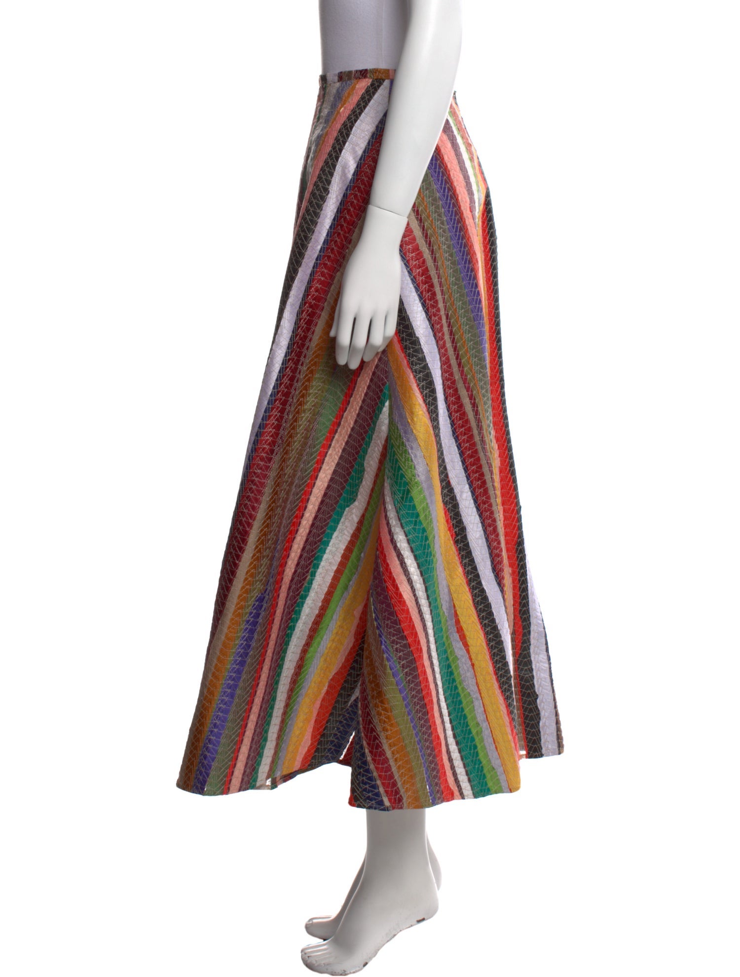 Rosie Assoulin Striped Midi Length Skirt w/ Tags