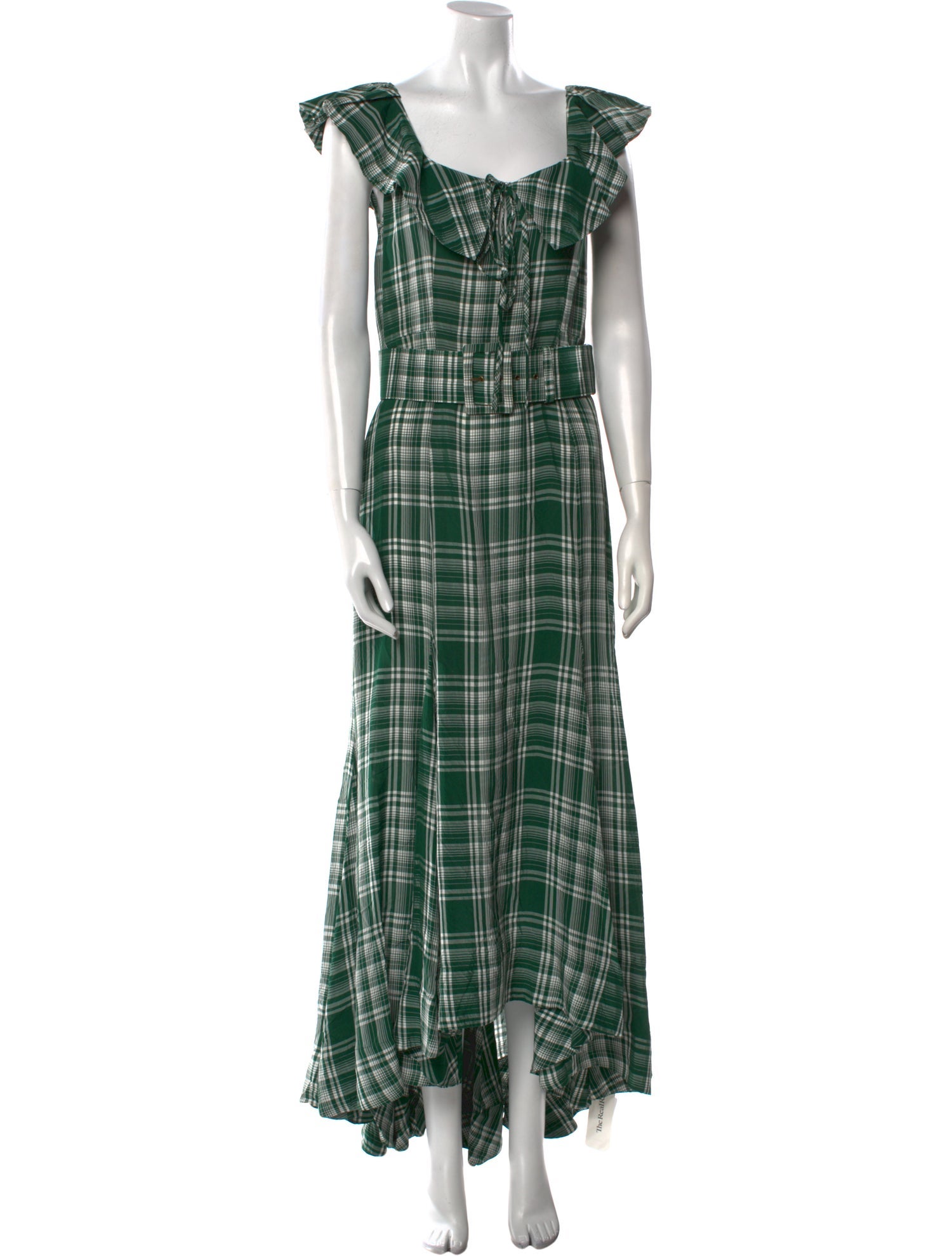 Rosie Assoulin Plaid Print Long Dress w/ Tags