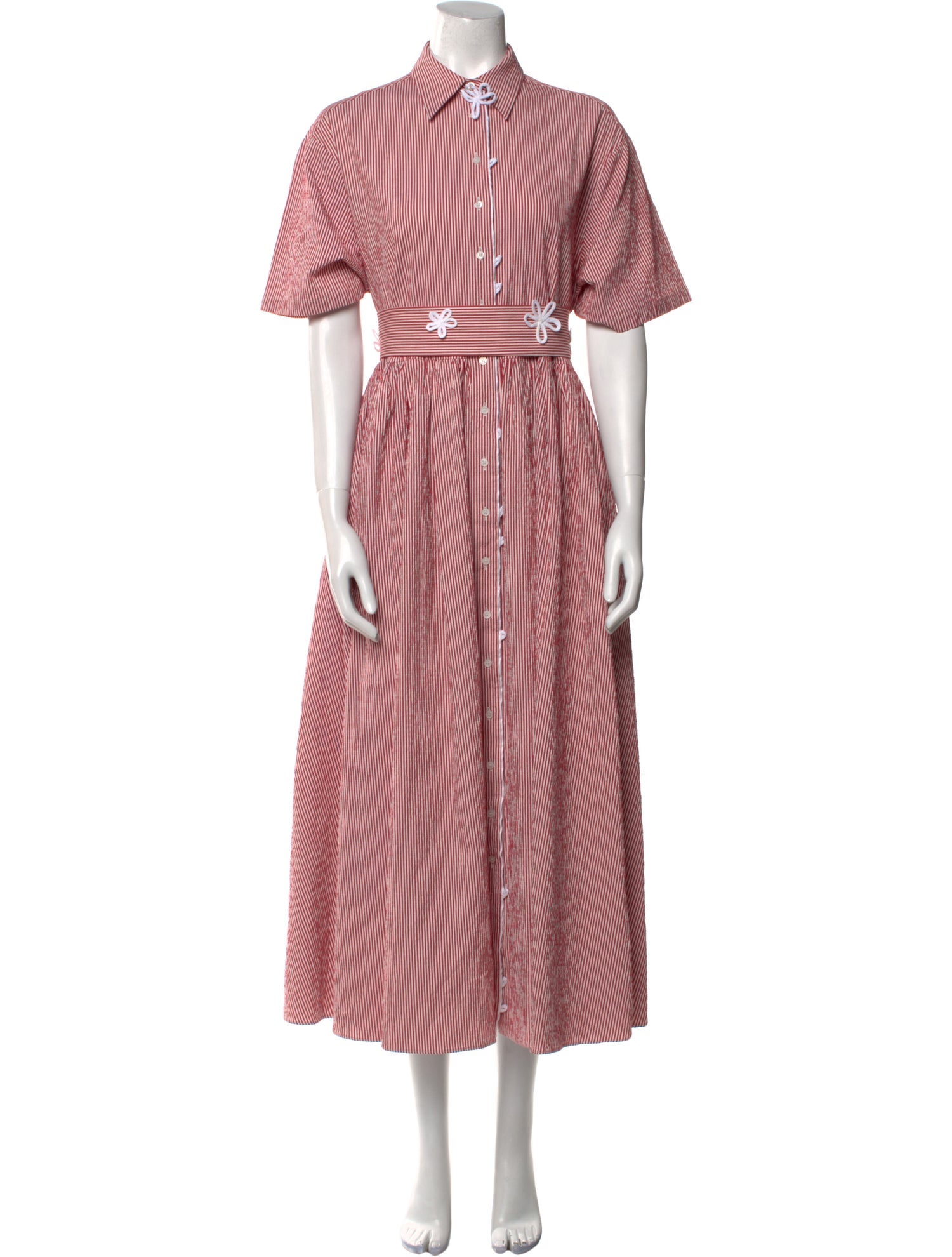 Rosie Assoulin Striped Long Dress