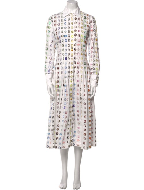 Rosie Assoulin Polka Dot Print Long Dress