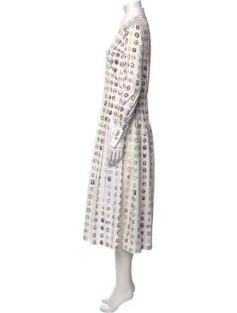 Rosie Assoulin Polka Dot Print Long Dress