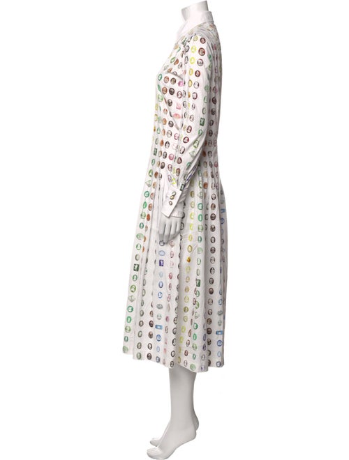 Rosie Assoulin Polka Dot Print Long Dress