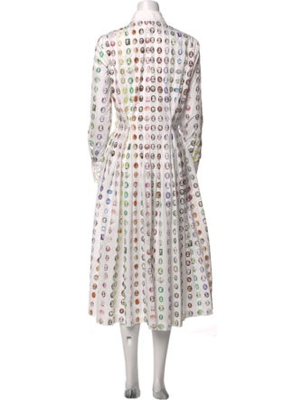 Rosie Assoulin Polka Dot Print Long Dress