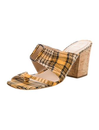 Rosie Assoulin Animal Print Slides