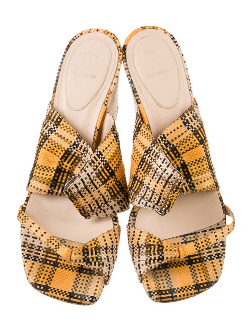 Rosie Assoulin Animal Print Slides