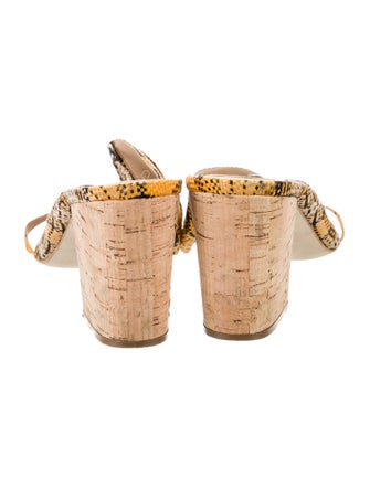 Rosie Assoulin Animal Print Slides