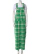 Rosie Assoulin Plaid Print Square Neckline Jumpsuit