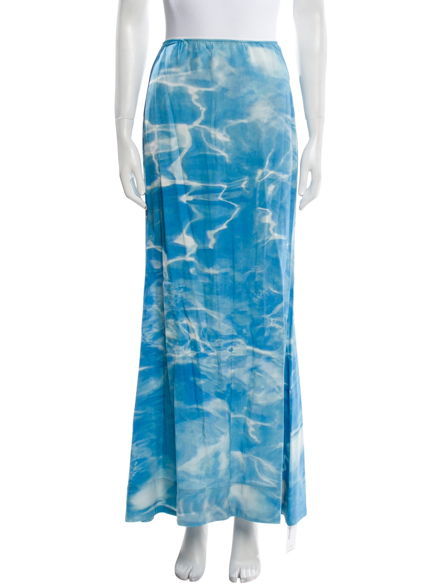 Rosie Assoulin Tie-Dye Print Long Skirt