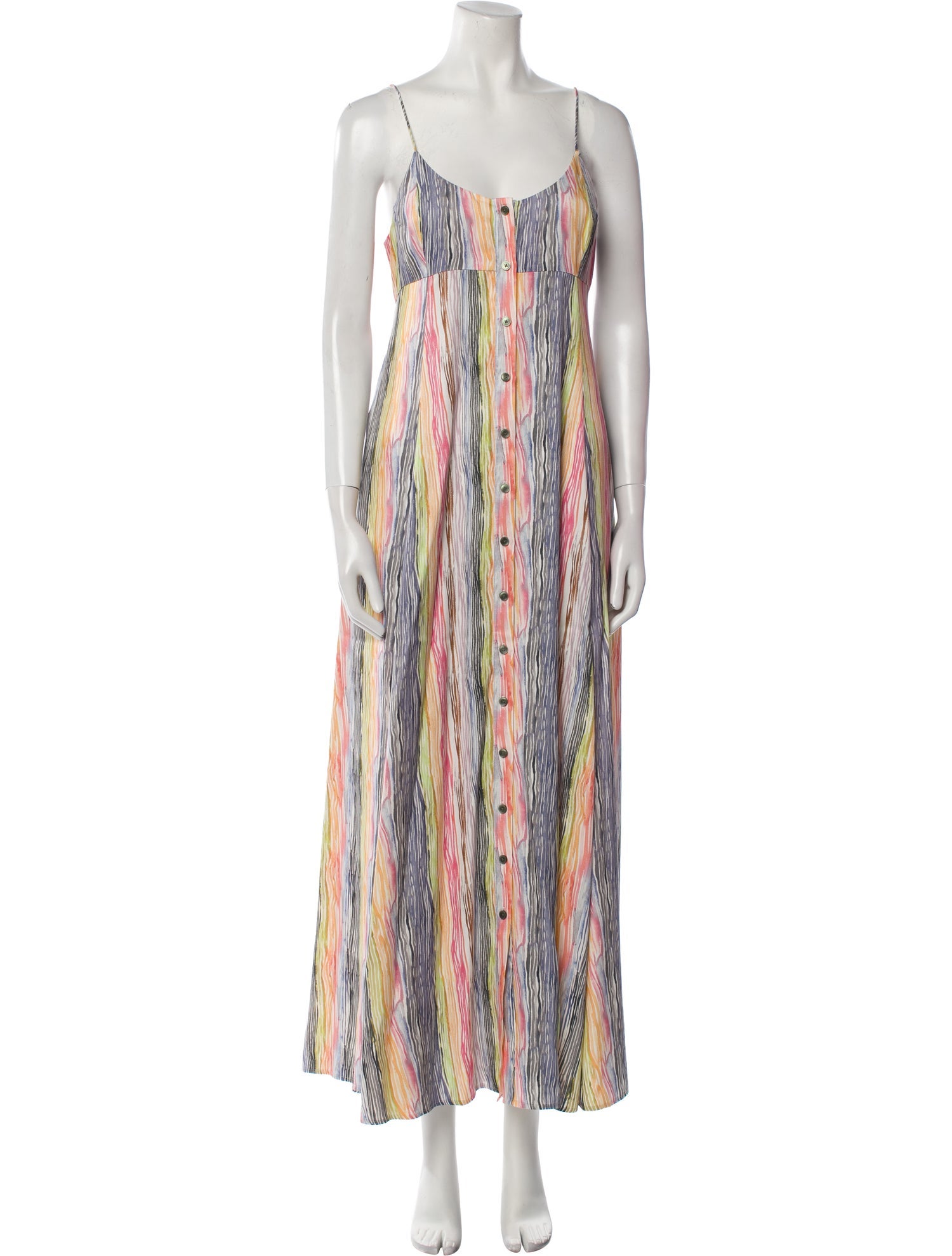 Rosie Assoulin Striped Long Dress
