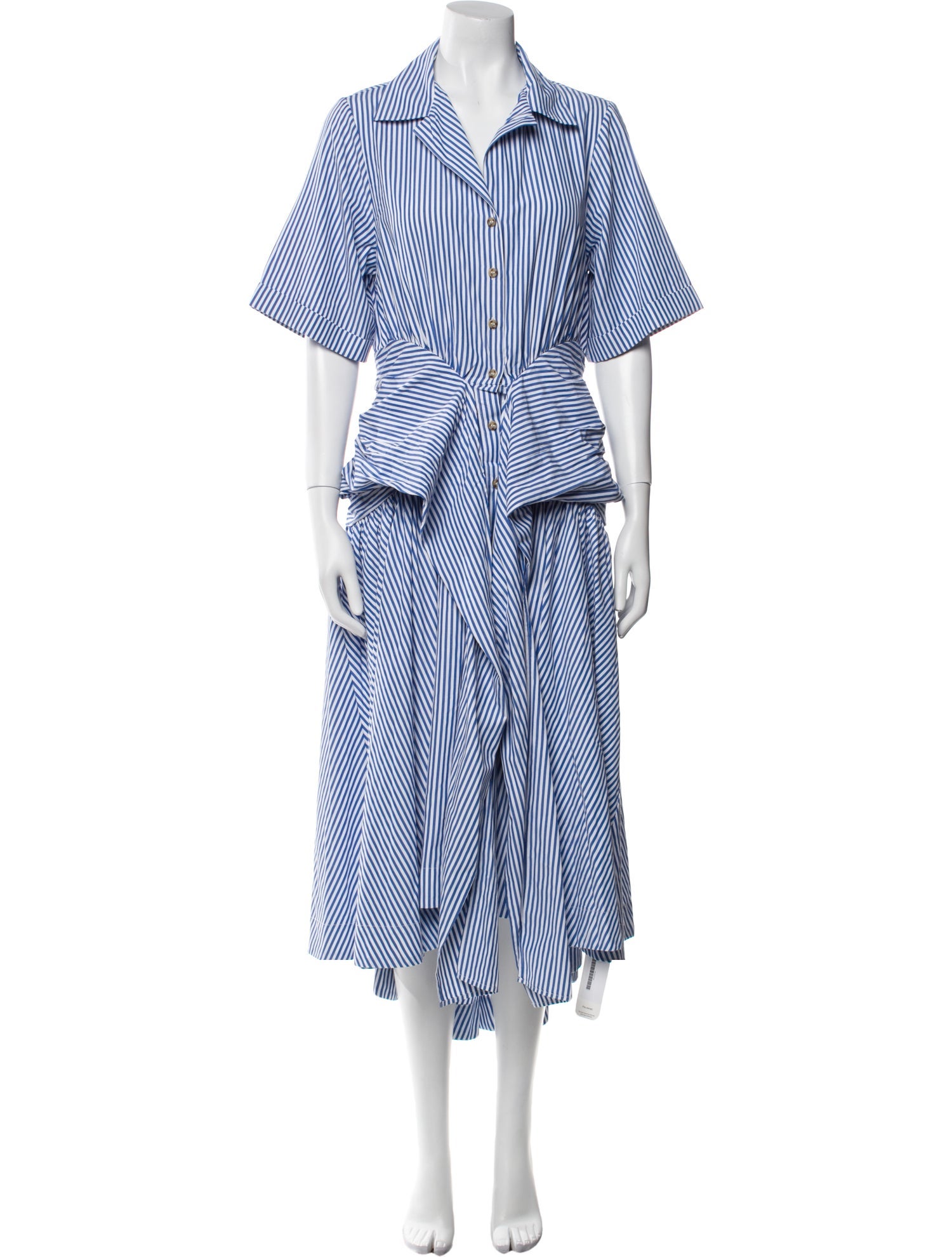 Rosie Assoulin Striped Long Dress