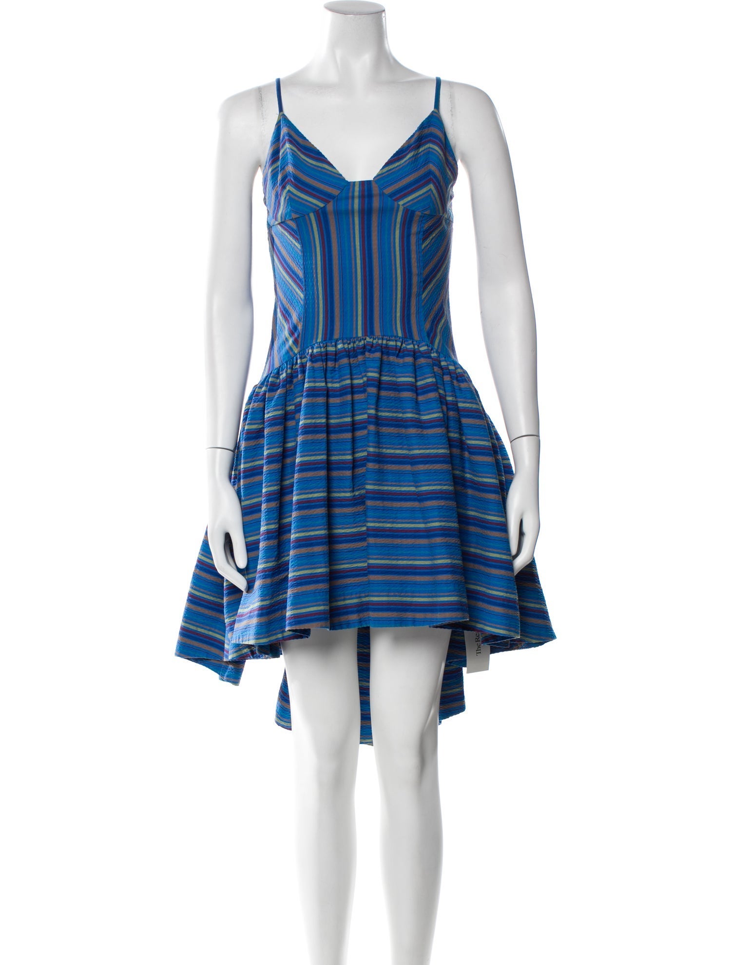 Rosie Assoulin Striped Midi Length Dress