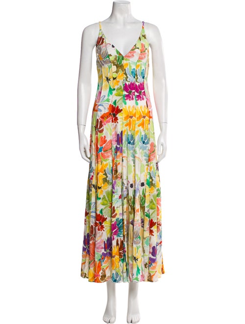 Rosie Assoulin Floral Print Long Dress