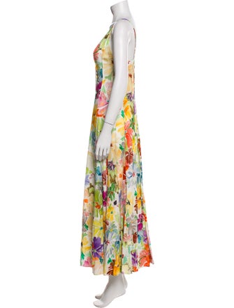 Rosie Assoulin Floral Print Long Dress
