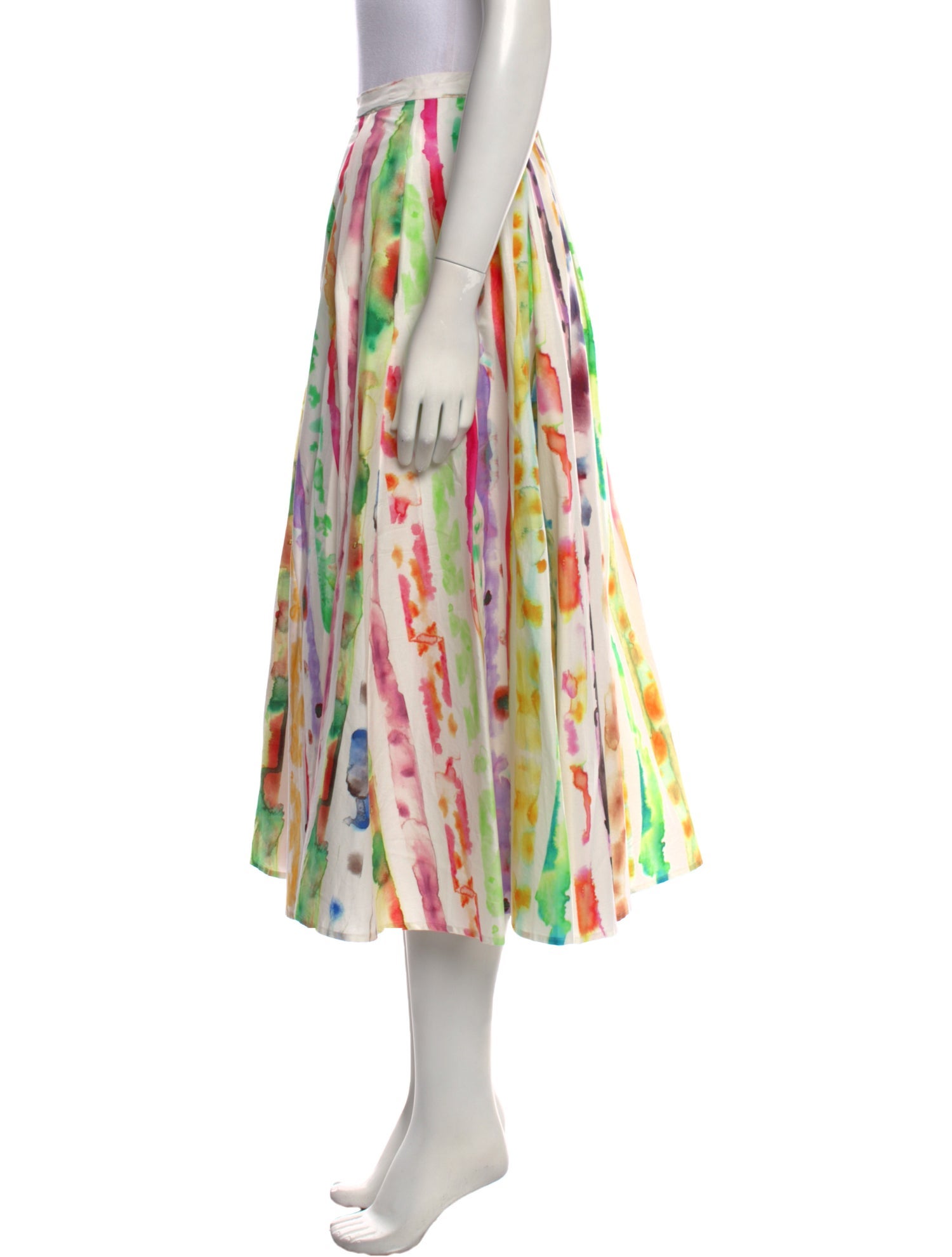 Rosie Assoulin Printed Midi Length Skirt