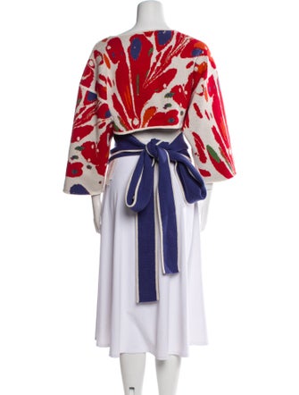 Rosie Assoulin Cashmere Printed Top