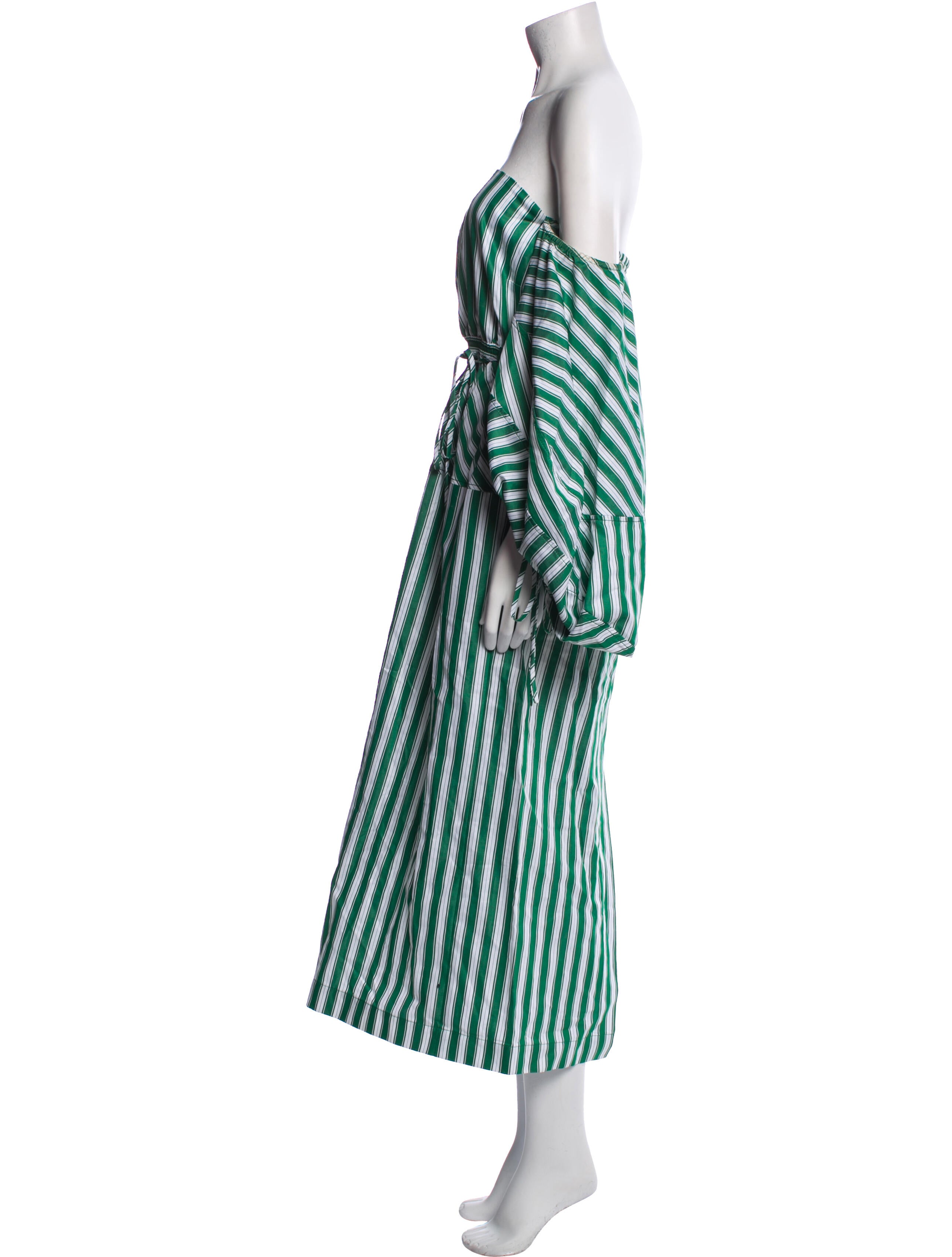 Rosie Assoulin Striped Midi Length Dress