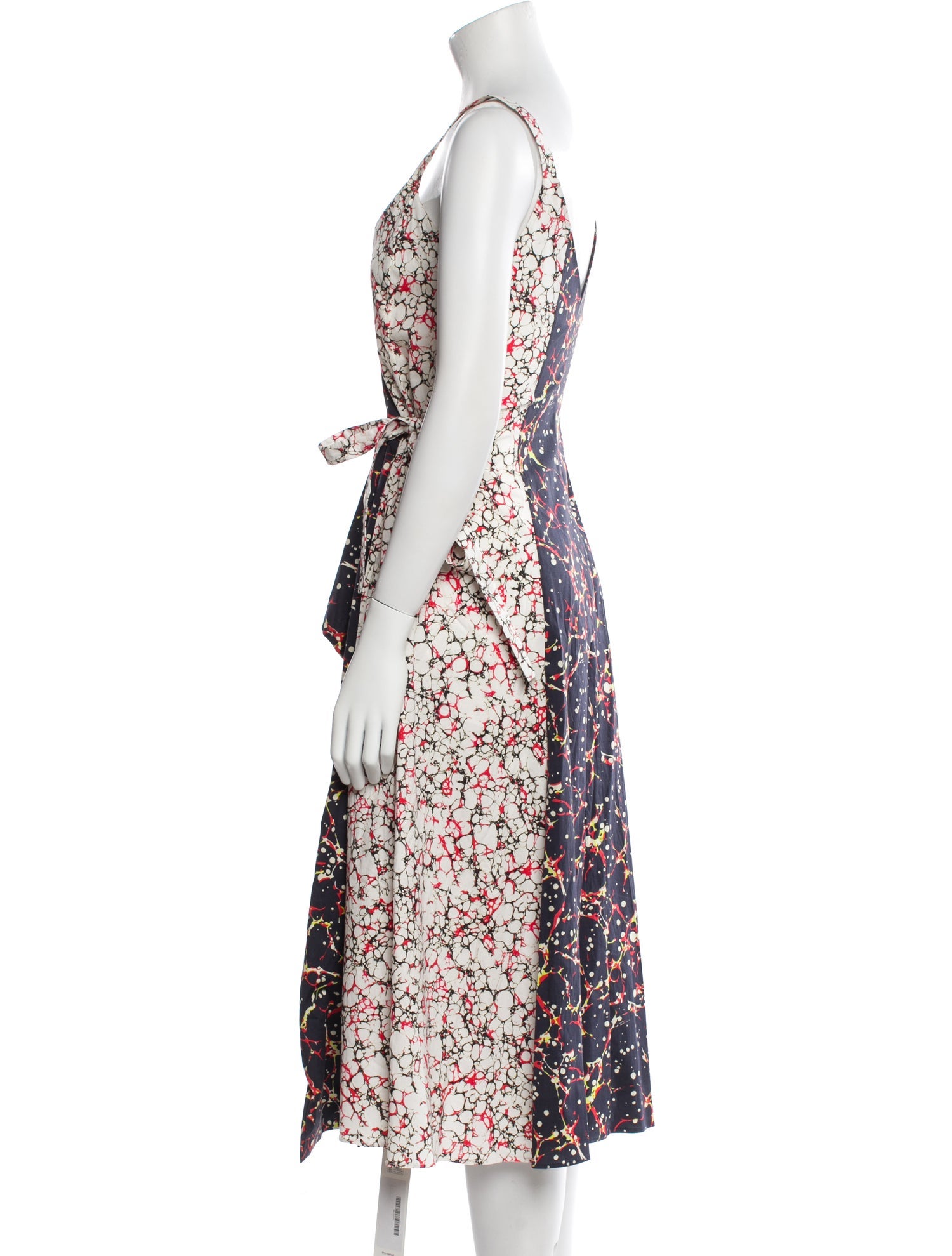 Rosie Assoulin Floral Print Midi Length Dress